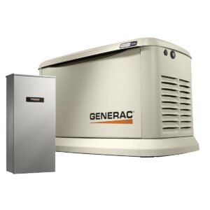 Generac, Generator, 10kW Stand-By Bundle, Air-Cooled, 3600 RPM, 120/240Vac, Natural Gas or LPG