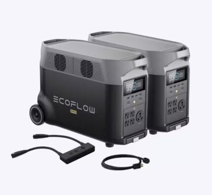 EcoFlow 3600W Output 7200W Peak Push-Button Start Battery Generator DELTA Pro 2 with Double Voltage Hub for Home, Camping, RVs